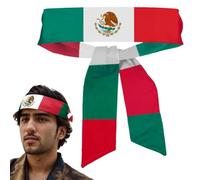 CNAFGBGG Bandana Drapeau Mexicain, 41, 3 Bandana Mexicain Respirant Absorbant la Transpiration, Bandeau élastique antidérapant pour Hommes Football, Tennis, entraînement, Costume..