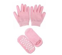 CNAFGBGG Chaussette de Gel Hydratante à Huile Essentielle pour les Pieds à Main, Coton, Élasthanne, Sèche, Ensemble de Gants et Chaussettes Hydratants