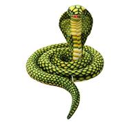 CNAFGBGG Cobra Peluche Jouet 1, 7 M Simulation Peluche Réaliste Vert Lisse Doux Serpent Poupée pour Prank Party pour Enfants ..