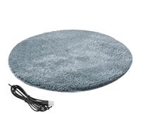CNAFGBGG Coussin Chauffant Rond pour Chat de 15, 7 Pouces, lit Chauffant USB pour Chat avec température constante de 82, 4 ° F, imperméable et résistant aux Rayures, Coussin d'hiver pour Animaux