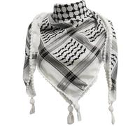 CNAFGBGG Écharpe Palestine 48x48 '' Keffiyeh Palestine Écharpe palestinienne authentique enveloppe coton coton Shemagh Unisexe Arabe Hitcharf Palestinien Keffiyeh avec gland.