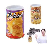 CNAFGBGG Halloween Potato Chip Snake Can 2PCS Réutilisable Etanche Funny Tricky Jump Spring Surprise Snake Toy Portable Lightweight Prank Toys pour Le Jour du Poisson d'avril..