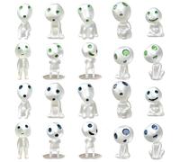 CNAFGBGG Mini Figures extraterrestres 20pcs Figurine Extraterrestre Glow dans Le Petit Jouet Extraterrestre 10 Styles résine Figure Extraterrestre Figure Alien Party Favors for Kids.