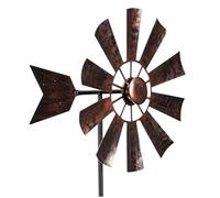 CNAFGBGG Moulin à Vent pour la Cour, 28,7x9,5 Filtre à Vent en métal, filateurs de Vent de Jardin imperméables, Sculptures de Vent Vintage et filateurs pour la pelouse de Patio Style extérieur 1.