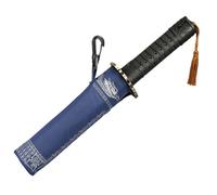CNAFGBGG Parapluie Katana Creative Japanese étanche étanche en polyester parapluie en polyester pour la pluie, le cosplay de samouraï avec des côtes levées en acier et une poignée en plastique.