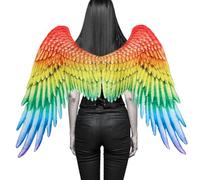 CNAFGBGG Rainbow Wing 3D Wing Costume Costume Halloween Butterfly avec des Sangles élastiques Pride pour Les Adultes Fancy Dishing Carnival, Dress Up Party..