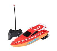 CNAFGBGG RC Boat Mini électronique drôle étanche Bateaux de Course Jouet avec télécommande Enfants Jouets (Pas de Batterie) Rouge..