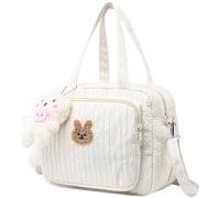 CNAFGBGG Sac à couches, sac fourre-tout à couches de capacité fermeture éclair avec multi-poches, organisateur de rangement portable/bandoulière pour les voyages en plein air.