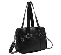 CNAFGBGG Sac à école japonaise POPABLE PU en cuir japonais sac à main de capacité avec sangle ajusté pour filles,