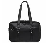 CNAFGBGG Sac éCole Japonais Japanese School Bag Sac De Cours Black Sac Japonais Sac Japonais Lycee Pu Zippered éPaule Messager En Cuir Fourre-Tout Pour Femmes Fille.