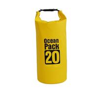 CNAFGBGG Sac étanche avec des Sangles réglables Sac Sec Sac océan Sac Sec pour Le Kayak de Navigation de Navigation de nage de Natation Jaune 20l