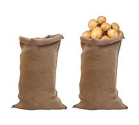 CNAFGBGG Sacs en Jute Grand Sac en Toile de Jute Sacs à Pommes de Terre en à Pommes Terre en pour Le Stockage des Aliments 60 × 100 cm 2PCS..