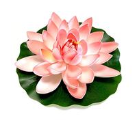 CNAFGBGG Simulation de Lotus Artificielle Lily Flower Pond Decoration Lotus Réaliste pour Les étangs Pool Water Decoration Light..