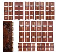 CNAFGBGG Tabs bibliques de 80 PCS 0, 2x0.2 '' Tabs de livres en cuir 66 Foil d'or 14 Pick & Stick Accessoires Bible pour les croyants chrétiens Brown.