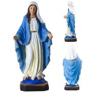 CNAFGBGG Vierge Statue 3.9x2.5x8.5 '' Résine Life Life Liftor Virgin Mary Symbolized Home & Church Statue Decor pour Le baptême et Les fêtes religieuses.