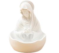 CNAFGBGG Vierge Statue, 5.5x4.7 Holder Holder Resin Blessed Mother Statue Sainte Mère Figurine, Cadeau Religieux pour décor de Table catholique.