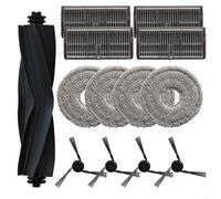 CNANRNANC 1 ensemble de brosses latérales principales pour Mova P10 Pro Ultra Gen 2, RLP55SE, Dreame L40 Ultra, microfibre en nylon et plastique, idéal pour le nettoyage de la maison