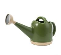 CNANRNANC Arrosoir en plastique de 4 L avec pommeau de douche en acier inoxydable et poignée ergonomique pour un entretien doux des plantes dans la maison, le jardin ou l'extérieur, jaune lait (vert