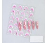 CNANRNANC Autocollants Ongles 3D Relief Style Mignon pour DIY(02) | Effet 3D en relief, style mignon et doux, idéal pour DIY à la maison, finition professionnelle