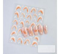 CNANRNANC Autocollants Ongles 3D Relief Style Mignon pour DIY(04) | Effet 3D en relief, style mignon et doux, idéal pour DIY à la maison, finition professionnelle