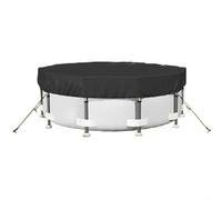 CNANRNANC Bâche de piscine ronde Oxford 420D pour piscine hors sol imperméable 2,7 à 4,6 m