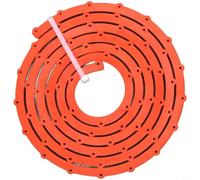 CNANRNANC Bande profilée flexible pour le travail du bois avec structure de type engrenage et trous pré-percés (orange, 2 m)
