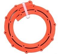 CNANRNANC Bande profilée flexible pour le travail du bois avec structure de type engrenage et trous pré-percés (orange, 0,5 m)