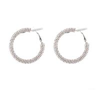 CNANRNANC Boucles d'oreilles pour cuivre C Strass Plaqué Or Boucles d'oreilles(A)