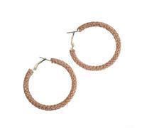 CNANRNANC Boucles d'oreilles pour cuivre C Strass Plaqué Or Boucles d'oreilles(M)