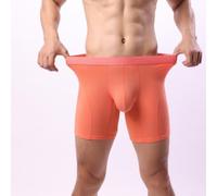 CNANRNANC Boxer Homme Pouch U Ice Silk Taille M-2XL(Orange L)