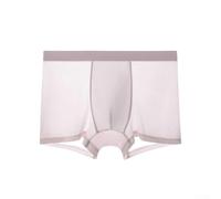 CNANRNANC Boxer Homme Seamless Ice Silk Respirant Taille L(Pink XXL)