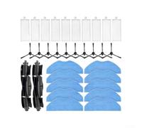 CNANRNANC Chiffons Lavage Microfibre pour Beko VRR80214VB VRR94314VB | Compatibilité exacte pour polaris PVCR 5001, 6001, 5002, 6002, installation simple outil, kit complet 32 pièces