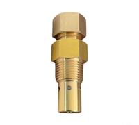 CNANRNANC Clapet anti-retour en laiton pour compresseur d'air, filetage mâle 1,27 cm, 19 x 1,5 mm, valve de sécurité dans le réservoir, arrêt automatique, soulagement de la pression, finition dorée