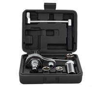 CNANRNANC Clé multiplicateur de couple 1/2" - Rapport d'engrenage 16:1 - 680 Nm - Alliage d'acier avec douilles de 17/19/21 mm et boîte de rangement pour desserrer les écrous de roue sur les voitures