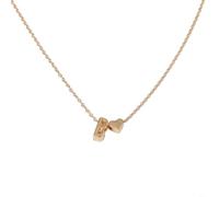 CNANRNANC Collier en acier inoxydable avec 26 lettres de l'alphabet pour un amour durable pour un style unique, KC gold U necklace