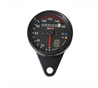 CNANRNANC Compte-tours électronique pour moto, compteur de vitesse LED pour moto avec affichage de vitesse, noir rétro pour tableau de bord personnalisé