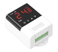 CNANRNANC Contrôleur de température numérique DTC Series avec fonctionnement de refroidissement par chauffage à double mode, capacité de sortie de 10 A, capteur étanche et matériau ABS résistant aux