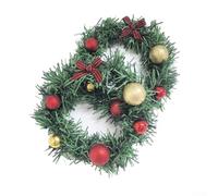 CNANRNANC Couronne Noël Boules Grille pour déco Bureau Couronne Noël Boules