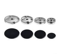 CNANRNANC Couvercle de poêle en fer conçu pour brûleurs à gaz Shabaf - Kit de capuchon couronne de brûleur pour améliorer la cohérence et la sécurité de la flamme (plat)