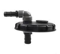 CNANRNANC Couvercle supérieur DN150 avec connecteur de tuyau pour réservoir d'eau IBC Noir (avec tuyau)