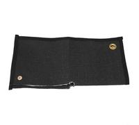 CNANRNANC Couverture de soudage ignifuge 30 x 30 cm Tapis résistant à la chaleur 982,2 °C en fibre de carbone avec ouverture et bouton pression