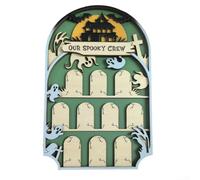 CNANRNANC Décoration d'Halloween pour cimetière - Pierre tombale - Style gothique hanté - Décoration de jardin pour intérieur et famille - Scène de cimetière (A)