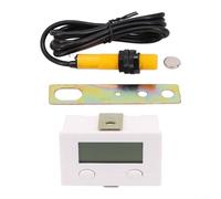 CNANRNANC Digit Compteur numérique électronique avec capteur magnétique Interrupteur automatique à induction Dispositif de contrôle industriel 0-99999 Blanc (5 capteurs numériques + plastique +