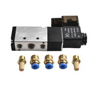 CNANRNANC Électrovanne pneumatique en métal DC 12 V 4V210-08 5 ports 2 positions avec filetage G1/4 pour systèmes de contrôle industriels