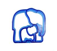 CNANRNANC Emporte-pièce en plastique en forme d'animal - Presse à pain en forme de papillon, couronne et cœur - Motif éléphant