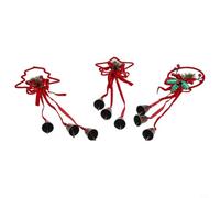 CNANRNANC Ensemble 3 Cloches Fer Bow pour fête Fin d'Année Ensemble 3 Cloches