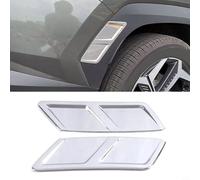CNANRNANC Garniture d'arche à sourcils de roue avant et arrière pour Hyundai Tucson 22-24, ABS chromé pour garde-boue - Pièces de protection extérieures (arrière)