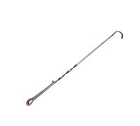 CNANRNANC Hameçon à viande en acier inoxydable pour barbecue avec long manche pour cuisiner en plein air en toute sécurité, outil de tournage de steak et de côtes (A 25 cm)