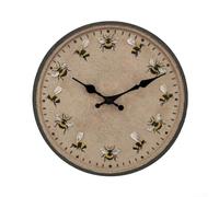 CNANRNANC Horloge murale de jardin d'extérieur de 30,5 cm, étanche, IP44, résistante aux intempéries pour terrasse, piscine, cuisine, décoration d'intérieur (style 1)