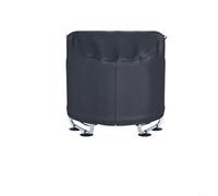 CNANRNANC Housse robuste en tissu Oxford 210D pour saut à l'extérieur avec fermeture éclair et sangles pour tapis ronds Noir 158 x 99 cm